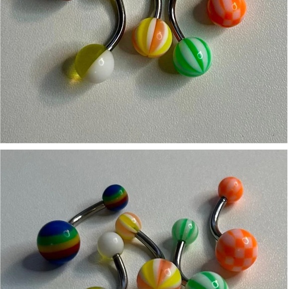 Colorful Belly Button Rings bundle NEW - Picture 6 of 8